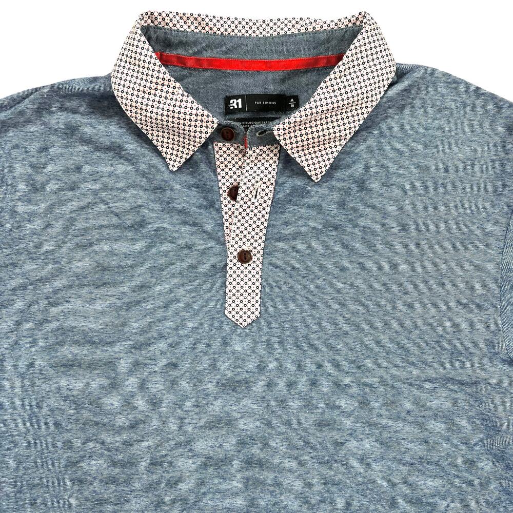 Le 31 by Simons Organic Stretch Cotton Long Sleeve Polo –Men’s Medium-Retail $98